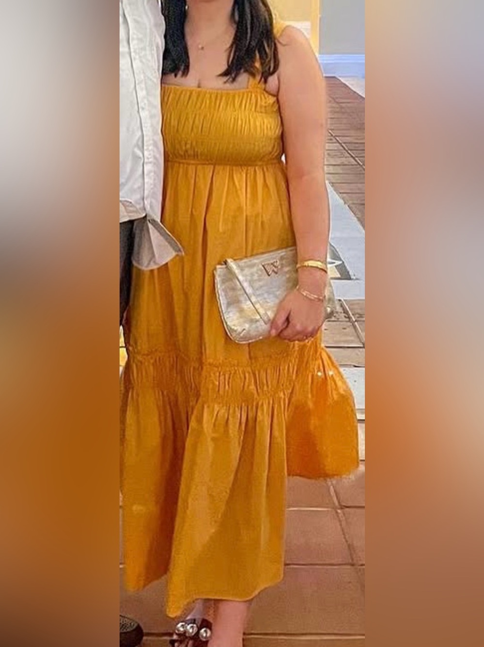 Marigold maxi dress